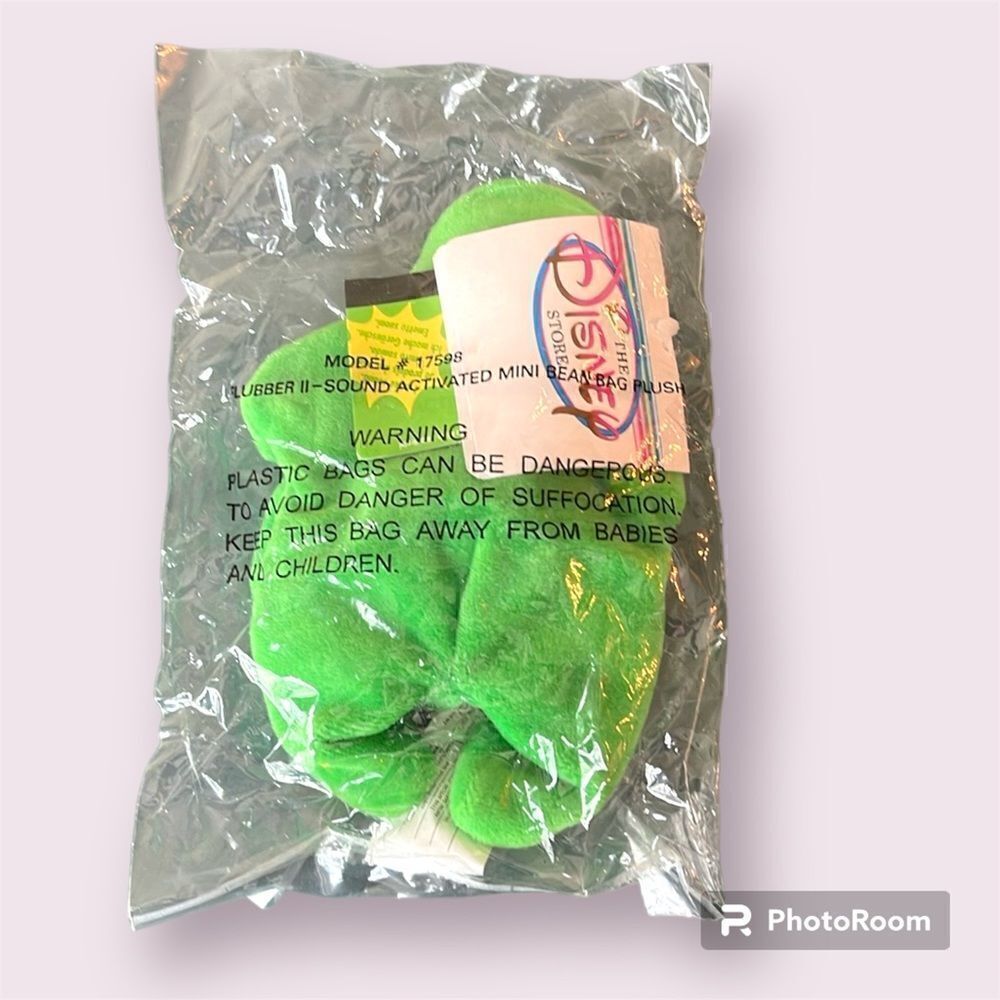 DISNEY STORE Vintage 90's Flubber 2 Bean Bag Plush *NIP*